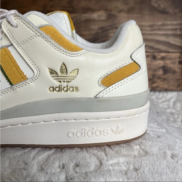 Adidas Men’s Forum Low Classic Originals Sz US 12 Cream/Bold Gold FZ6271 EUC - Picture 6 of 15